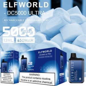 Elf Bar - DC5000 Ultra Puff Şarj Edilebilen Tek Kullanımlık Elektronik Sigara